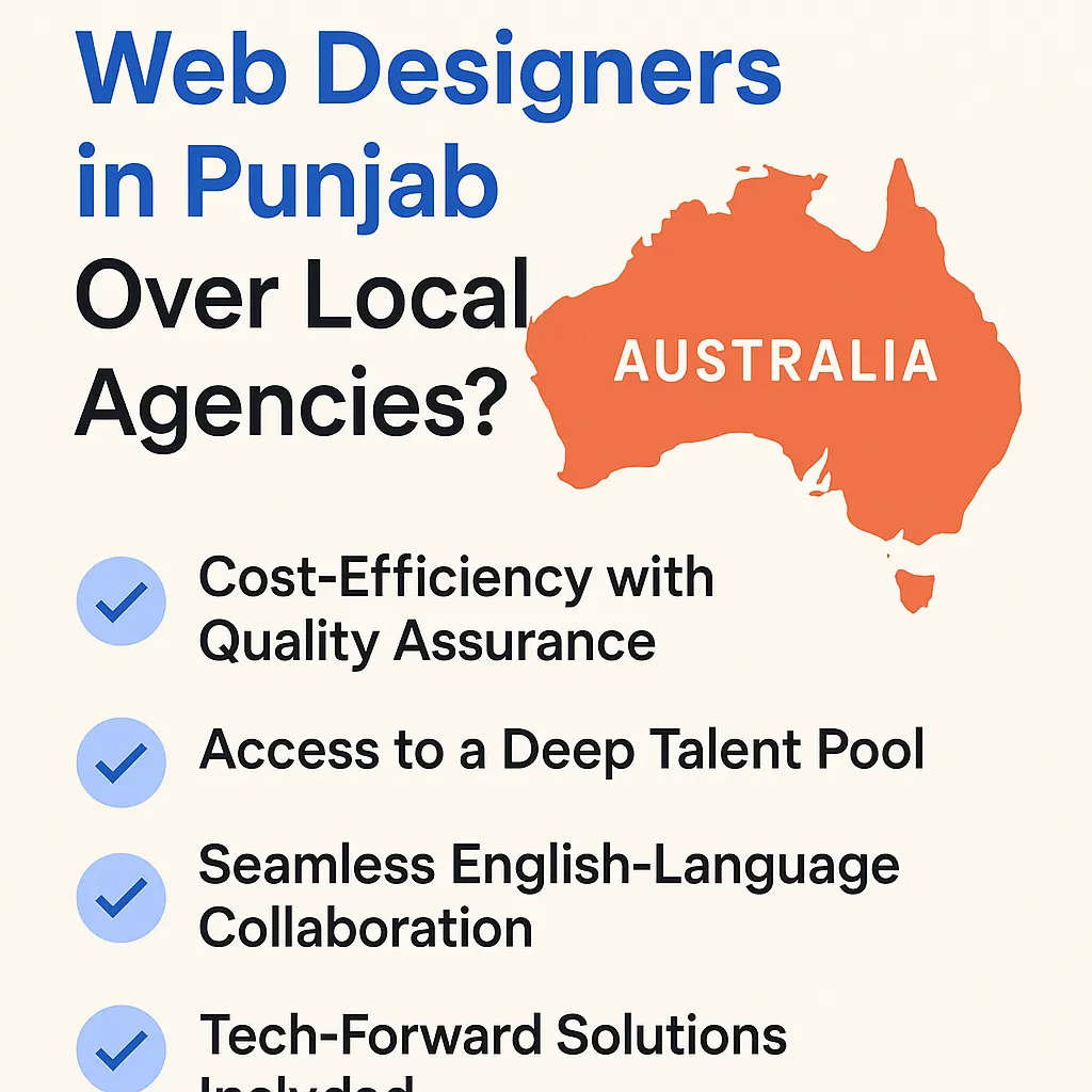 Why Do Australian Businesses Hire Web Designers in Punjab Over Local Agencies? 2 Web Designers in Punjab Khalsa